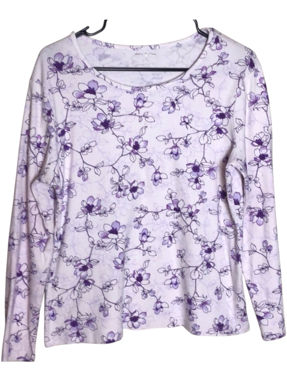 White Stag Long Sleeve Floral Cotton Shirt Size XL